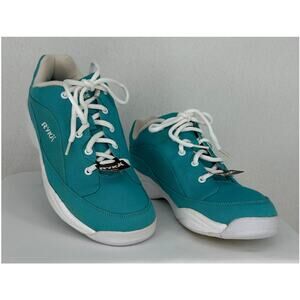 Ryka Catalyst Canvas Nitracel Teal White Athletic Sneakers Tennis Shoes 9W